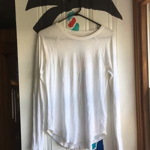 Hollister long sleeve white t-shirt